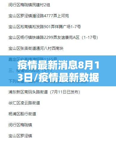疫情最新消息8月13日/疫情最新数据消息8月14
