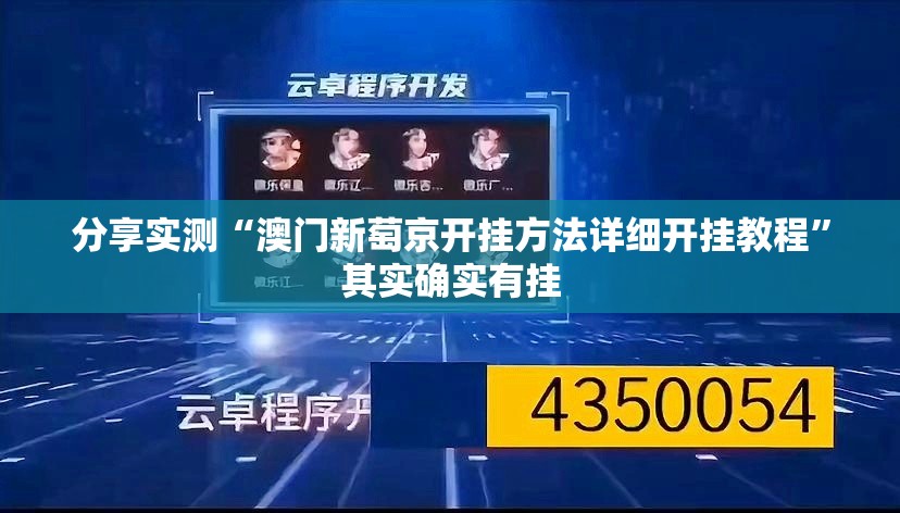 重大通报涡阳茶馆开挂透视辅助软件(其实真的能开挂)