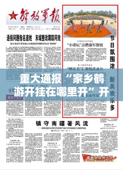 重大通报“家乡鹤游开挂在哪里开”开挂神器