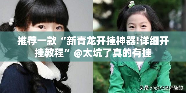 推荐一款“新青龙开挂神器!详细开挂教程”@太坑了真的有挂