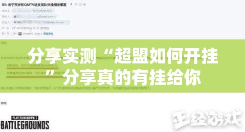 分享实测“超盟如何开挂”分享真的有挂给你