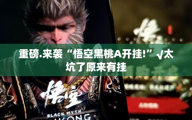 重磅.来袭“悟空黑桃A开挂!”√太坑了原来有挂