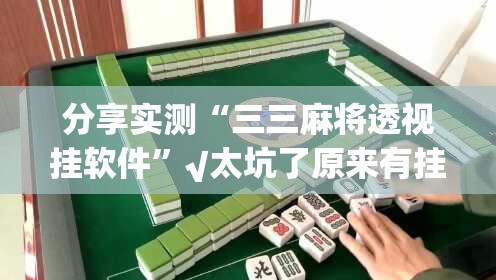分享实测“三三麻将透视挂软件”√太坑了原来有挂