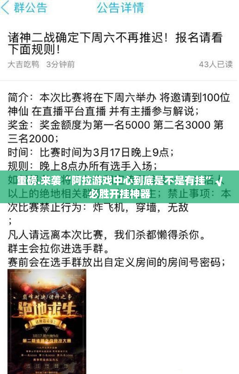 重磅.来袭“阿拉游戏中心到底是不是有挂”√必胜开挂神器