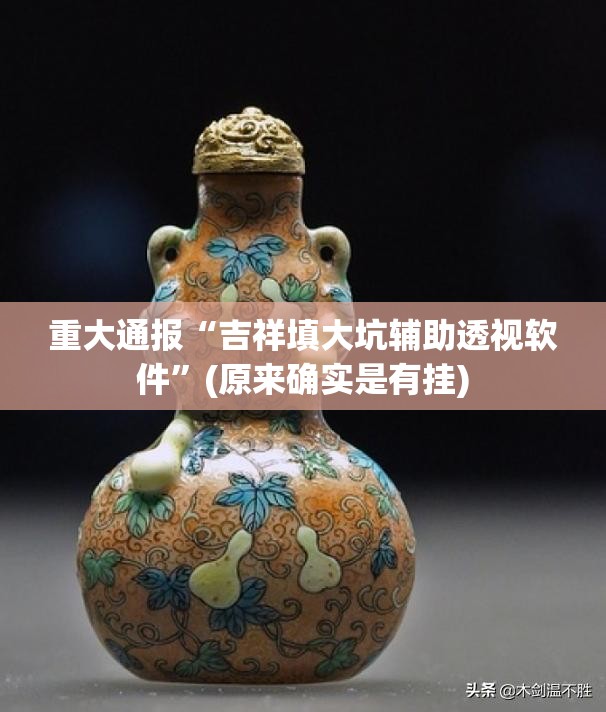 重大通报“吉祥填大坑辅助透视软件”(原来确实是有挂)