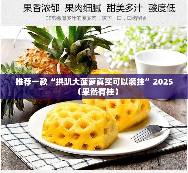 推荐一款“拱趴大菠萝真实可以装挂”2025（果然有挂）