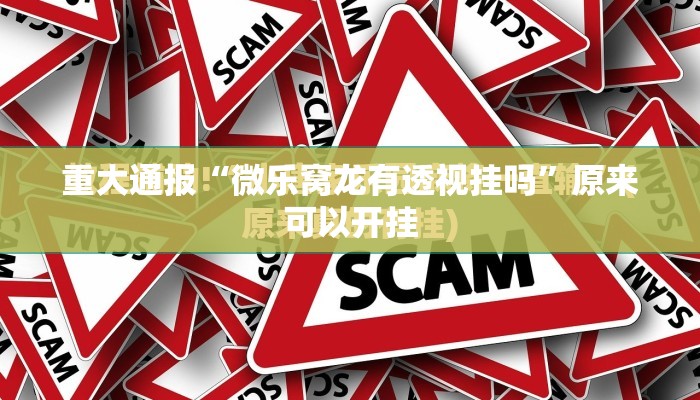 重大通报“微乐窝龙有透视挂吗”原来可以开挂