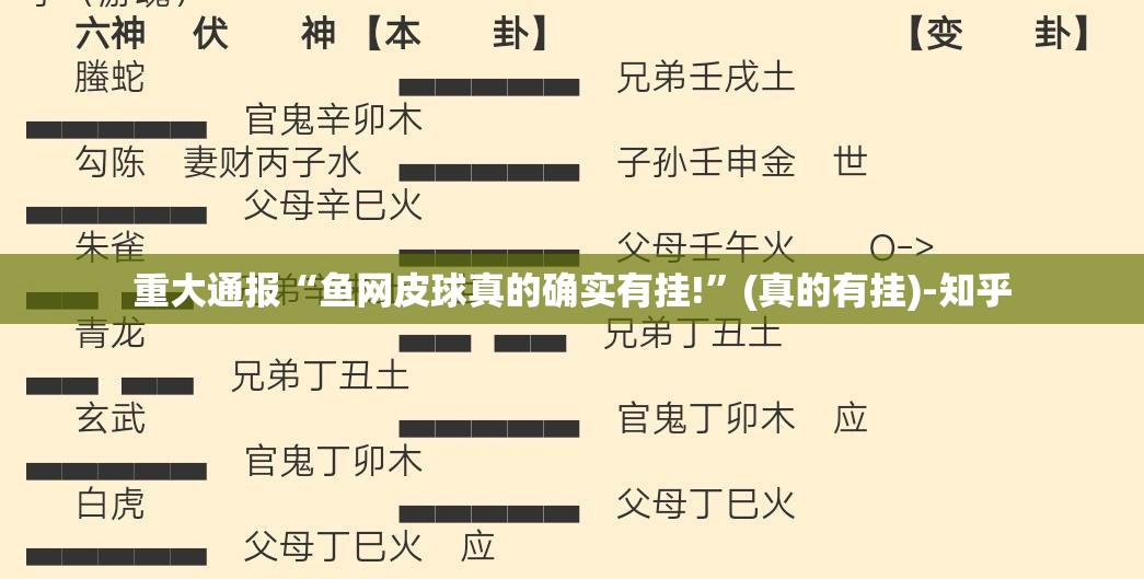 重大通报“鱼网皮球真的确实有挂!”(真的有挂)-知乎