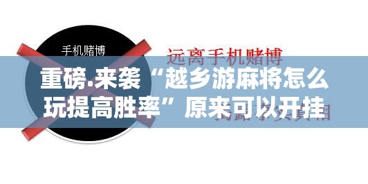 重磅.来袭“越乡游麻将怎么玩提高胜率”原来可以开挂
