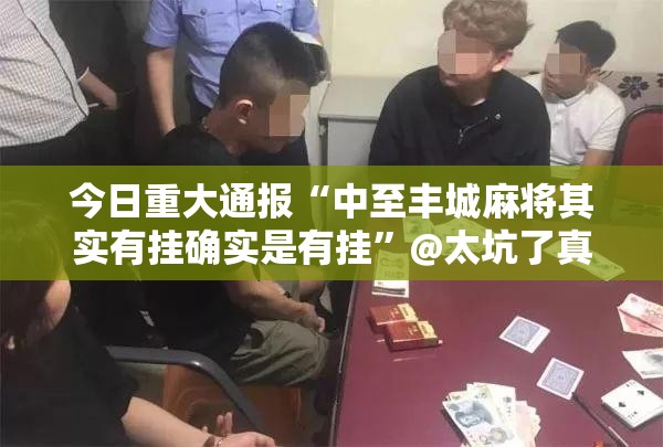 今日重大通报“中至丰城麻将其实有挂确实是有挂”@太坑了真的有挂