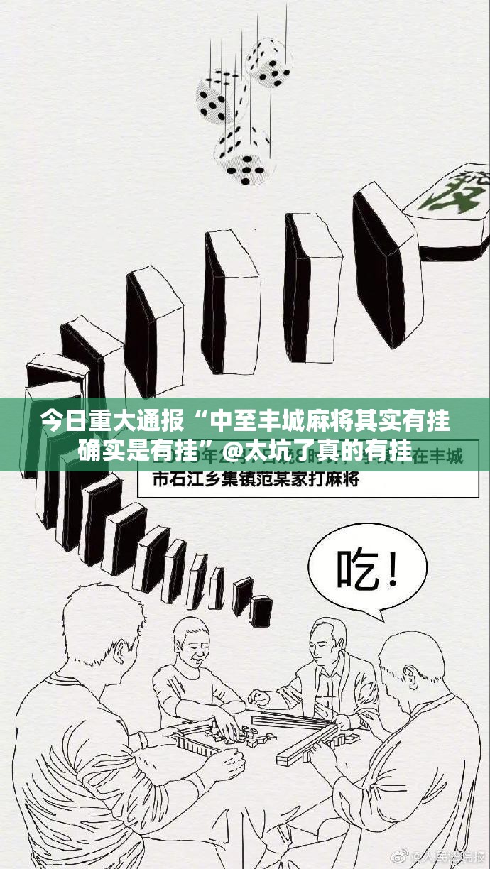 今日重大通报“中至丰城麻将其实有挂确实是有挂”@太坑了真的有挂