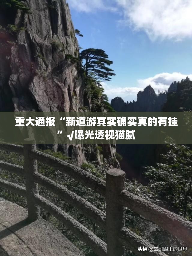 重大通报“新道游其实确实真的有挂”√曝光透视猫腻
