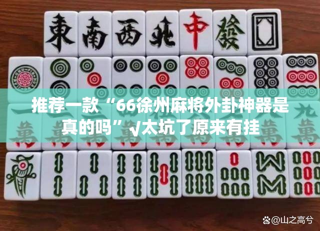 推荐一款“66徐州麻将外卦神器是真的吗”√太坑了原来有挂