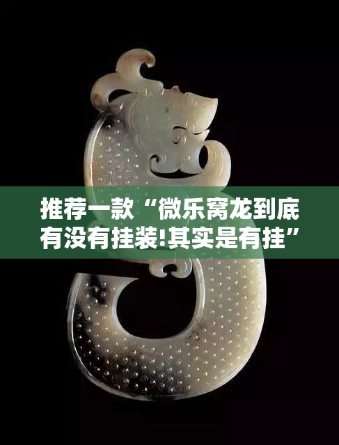 推荐一款“微乐窝龙到底有没有挂装!其实是有挂”其实确实有挂