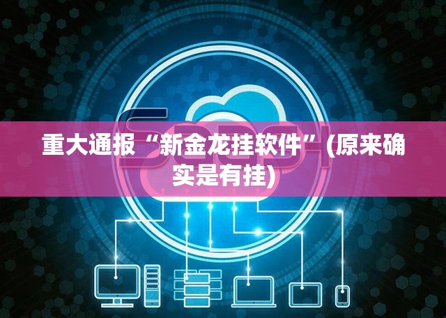 重大通报“新金龙挂软件”(原来确实是有挂)