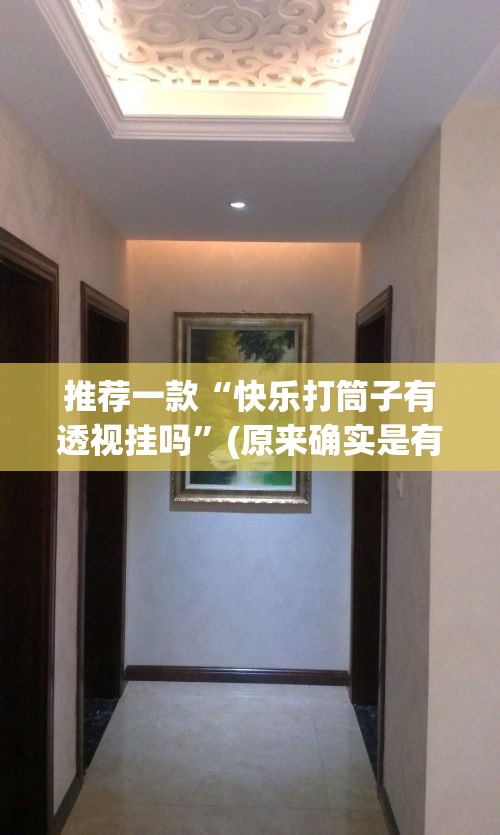 推荐一款“快乐打筒子有透视挂吗”(原来确实是有挂)