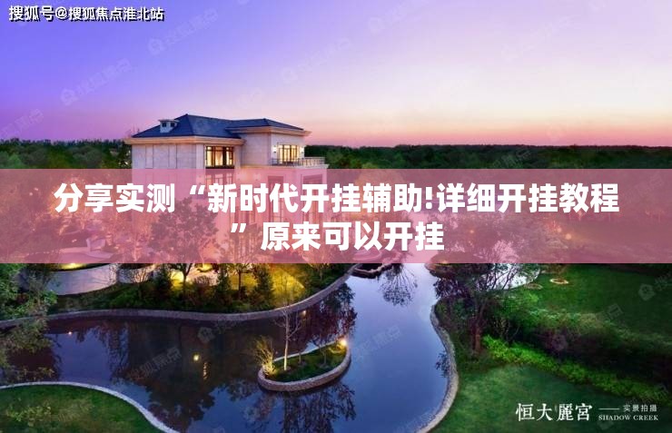 分享实测“新时代开挂辅助!详细开挂教程”原来可以开挂