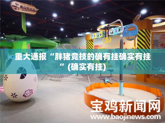 重大通报“胖猪竞技的确有挂确实有挂”(确实有挂)