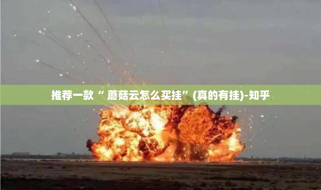 推荐一款“ 蘑菇云怎么买挂”(真的有挂)-知乎