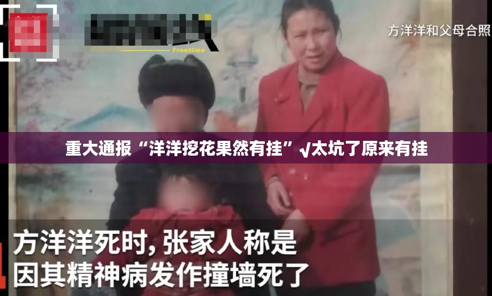 重大通报“洋洋挖花果然有挂”√太坑了原来有挂