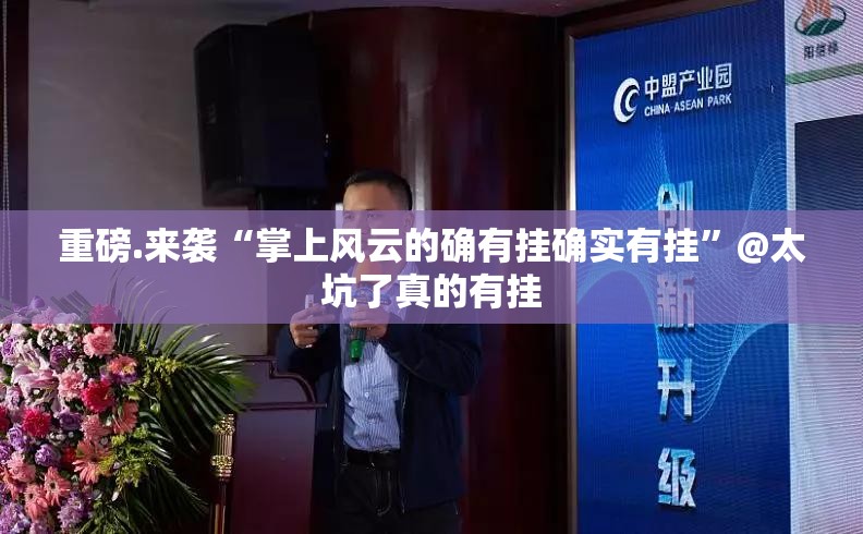 重磅.来袭“掌上风云的确有挂确实有挂”@太坑了真的有挂