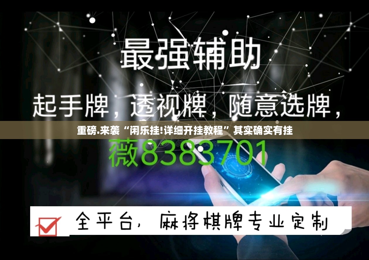 重磅.来袭“闲乐挂!详细开挂教程”其实确实有挂
