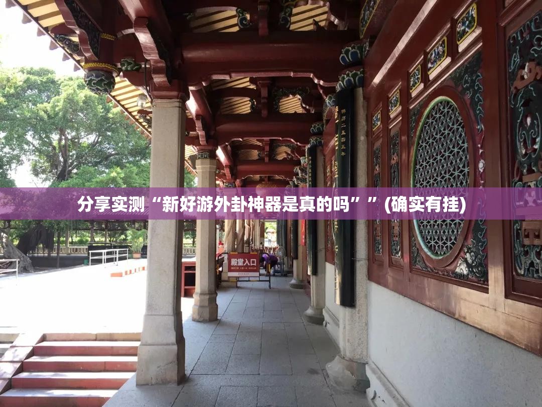 分享实测“新好游外卦神器是真的吗””(确实有挂)