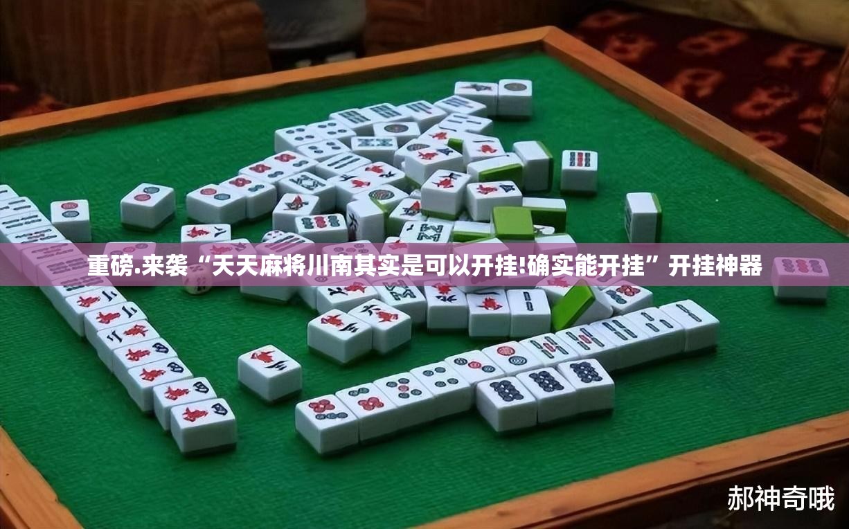 重磅.来袭“天天麻将川南其实是可以开挂!确实能开挂”开挂神器