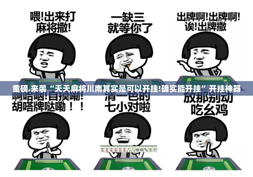 重磅.来袭“天天麻将川南其实是可以开挂!确实能开挂”开挂神器