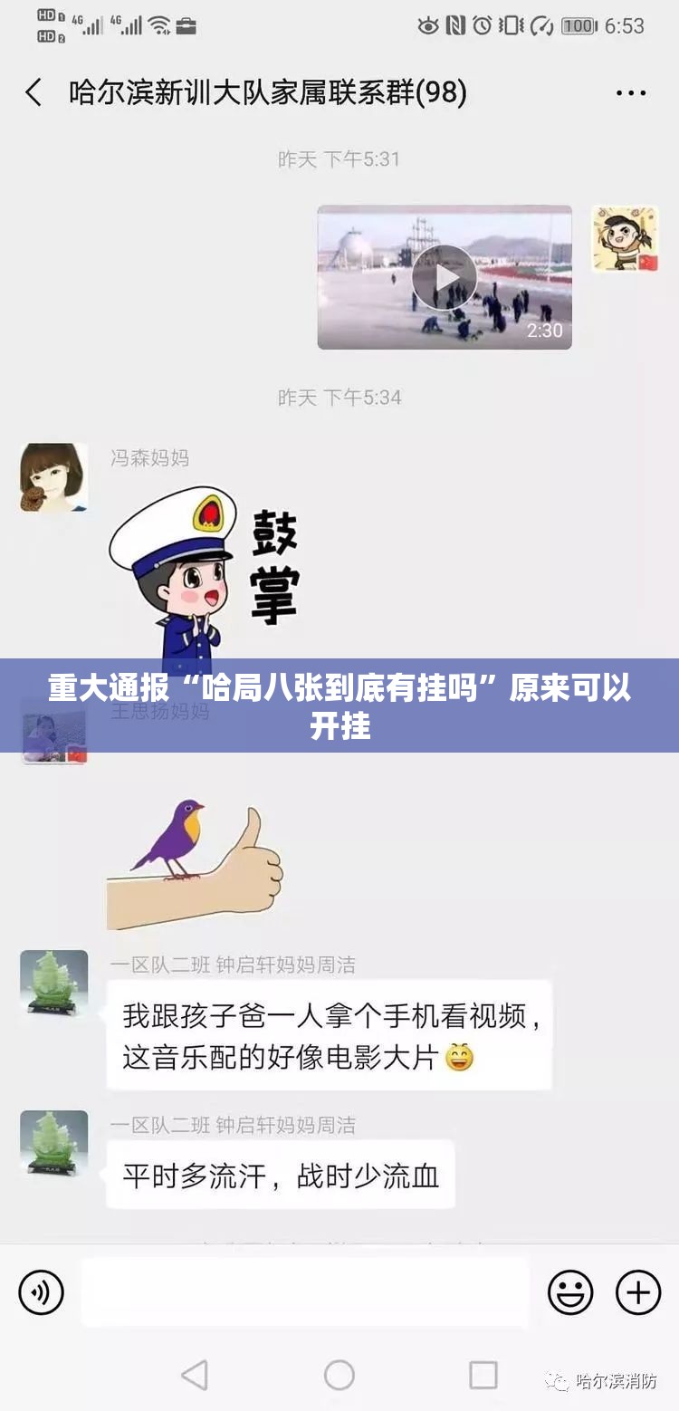 重大通报“哈局八张到底有挂吗”原来可以开挂