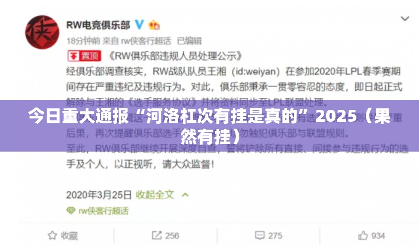 今日重大通报“河洛杠次有挂是真的”2025（果然有挂）