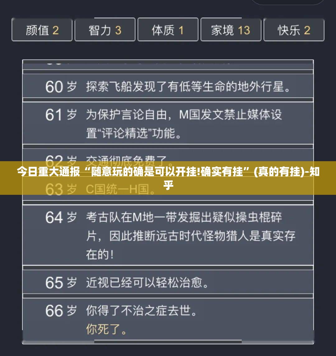 今日重大通报“随意玩的确是可以开挂!确实有挂”(真的有挂)-知乎