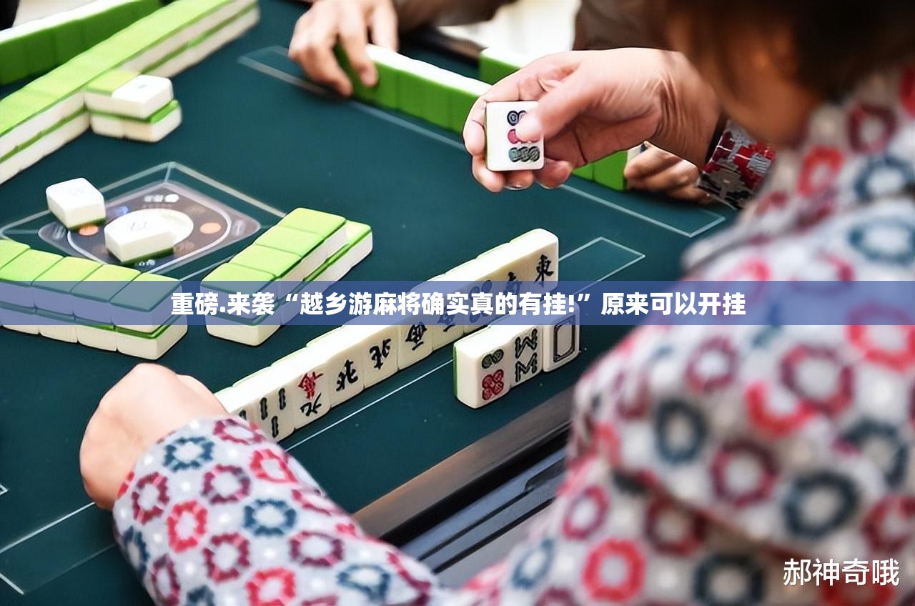 重磅.来袭“越乡游麻将确实真的有挂!”原来可以开挂