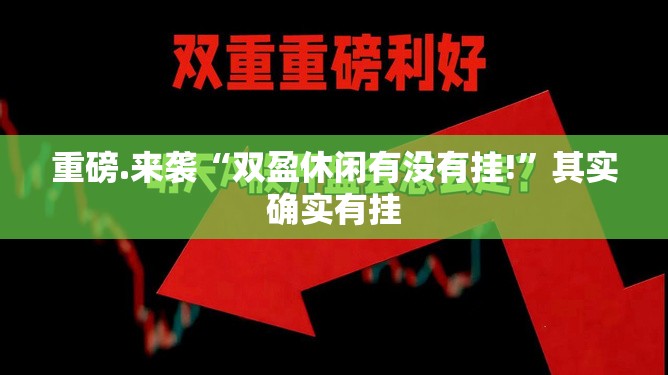 重磅.来袭“双盈休闲有没有挂!”其实确实有挂