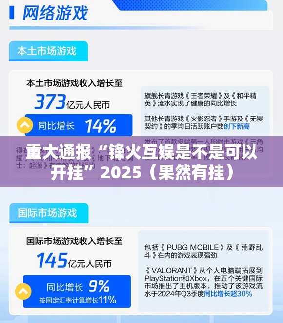 重大通报“锋火互娱是不是可以开挂”2025（果然有挂）