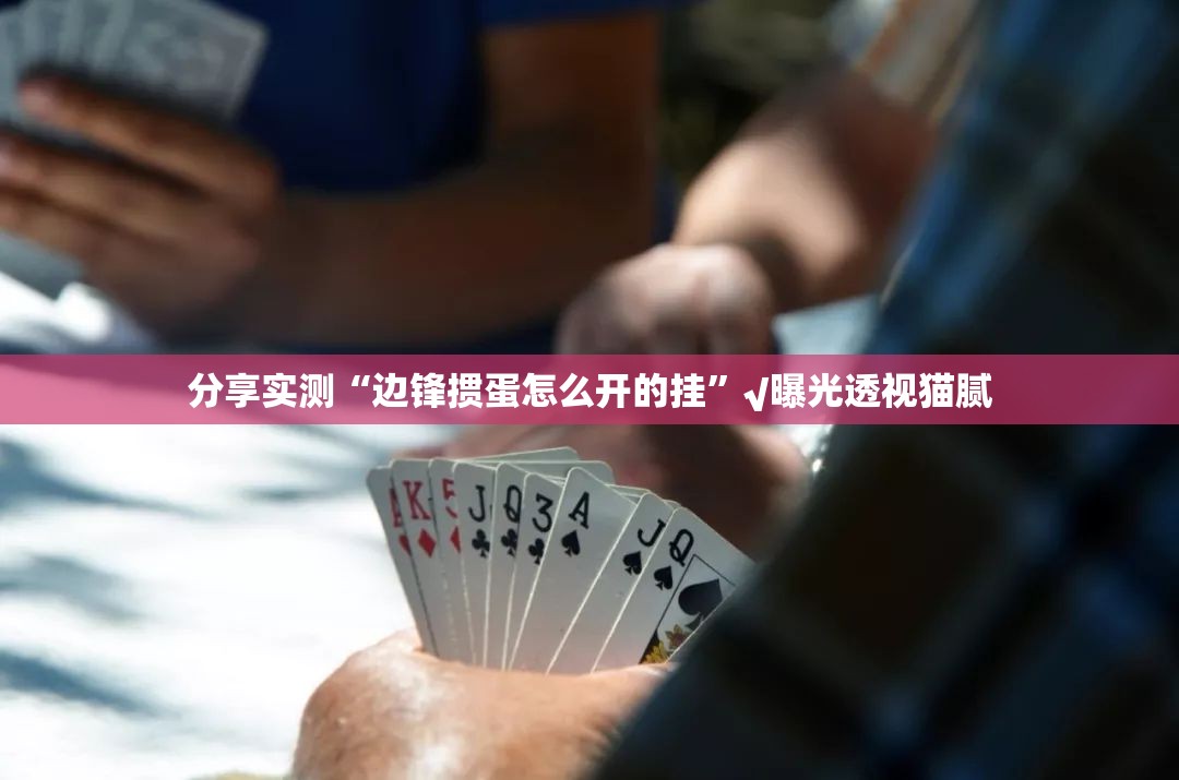 分享实测“边锋掼蛋怎么开的挂”√曝光透视猫腻