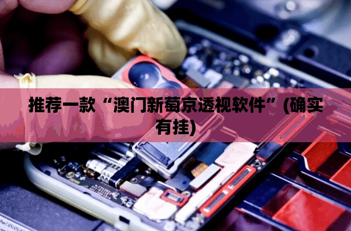 推荐一款“澳门新萄京透视软件”(确实有挂)