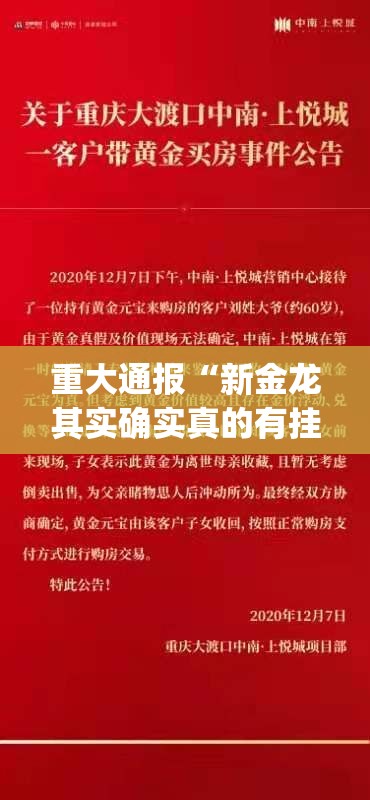 重大通报“新金龙其实确实真的有挂”√其实是有挂