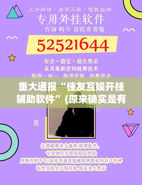 重大通报“佳友互娱开挂辅助软件”(原来确实是有挂)