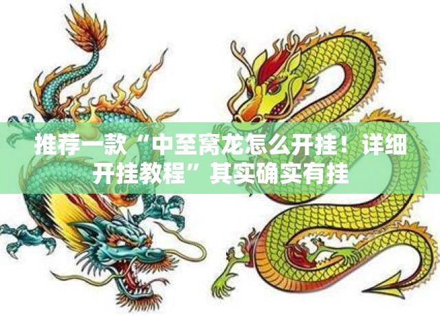 推荐一款“中至窝龙怎么开挂！详细开挂教程”其实确实有挂