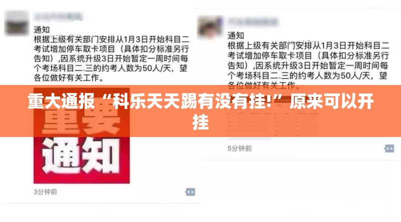 重大通报“科乐天天踢有没有挂!”原来可以开挂