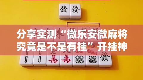 分享实测“微乐安微麻将究竟是不是有挂”开挂神器