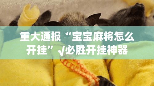 重大通报“宝宝麻将怎么开挂”√必胜开挂神器