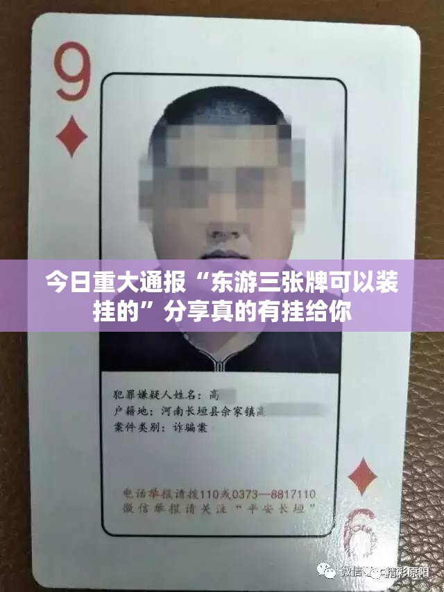 今日重大通报“东游三张牌可以装挂的”分享真的有挂给你