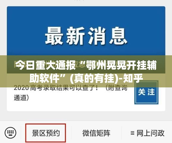 今日重大通报“鄂州晃晃开挂辅助软件”(真的有挂)-知乎