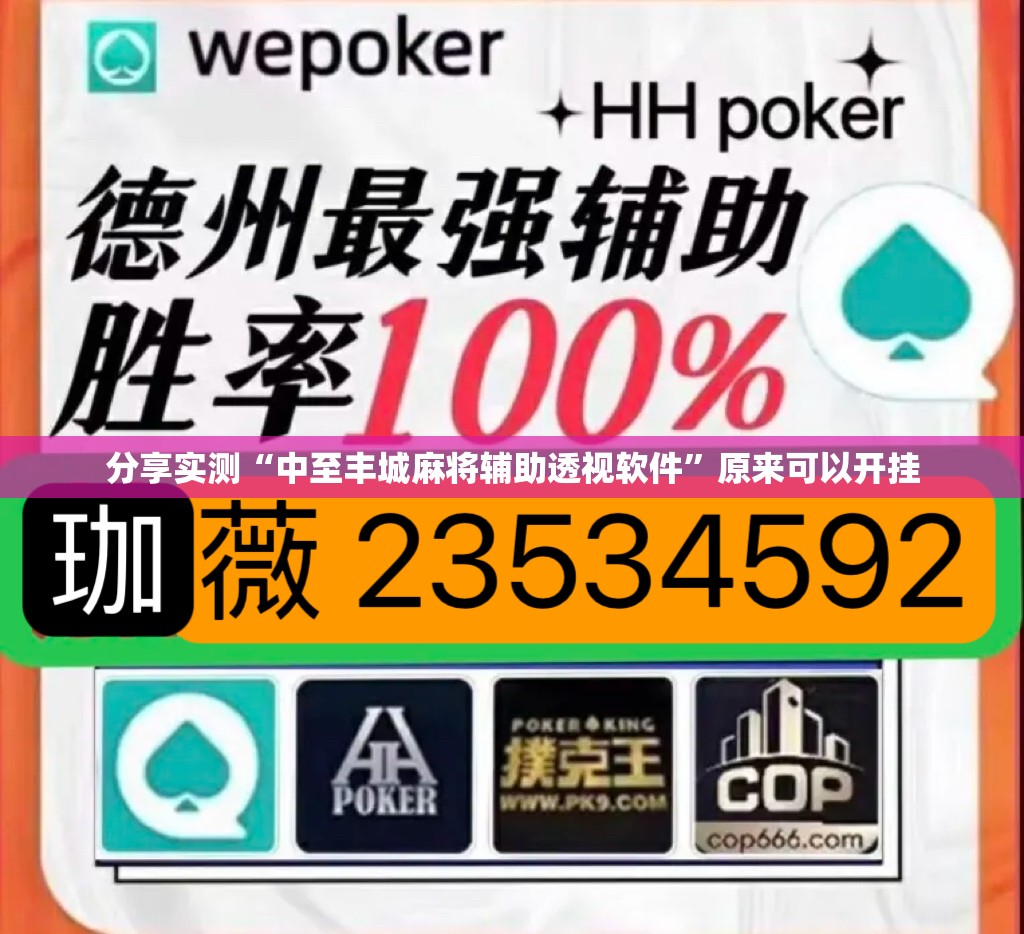分享实测“中至丰城麻将辅助透视软件”原来可以开挂