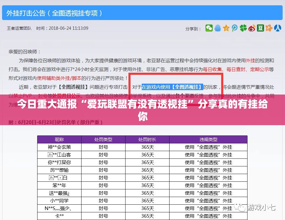 今日重大通报“爱玩联盟有没有透视挂”分享真的有挂给你