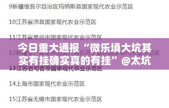 今日重大通报“微乐填大坑其实有挂确实真的有挂”@太坑了真的有挂