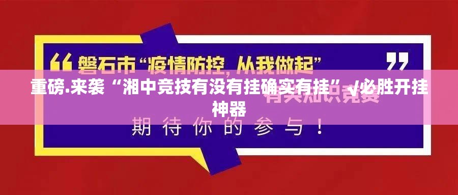 重磅.来袭“湘中竞技有没有挂确实有挂”√必胜开挂神器