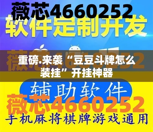 重磅.来袭“豆豆斗牌怎么装挂”开挂神器